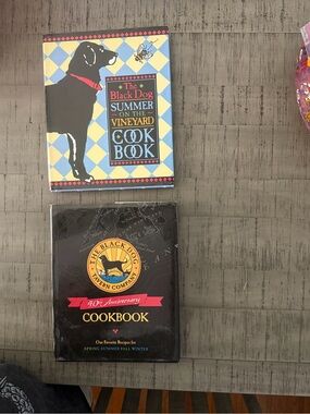 The Black Dog Colorful Summer on the Vineyard & Black Anniversary Cookbooks